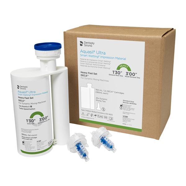 Aquasil Ultra DECA Smart Wetting Impression Material Fst Set HB Stnd Pkg 2/Pk