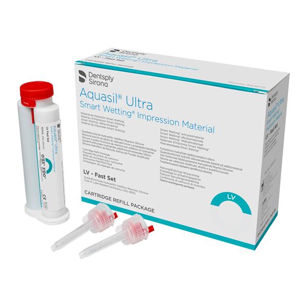 Aquasil Ultra Smart Wetting Impression Material Wsh Fst St Lght Bd Mint Rfl 4/Bx