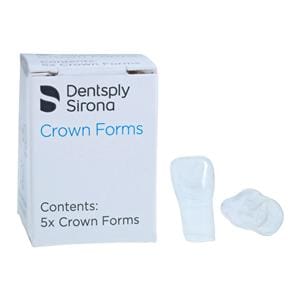 Strip Off Crown Form Size C4 Medium Replacement Crowns Right Central 5/Bx