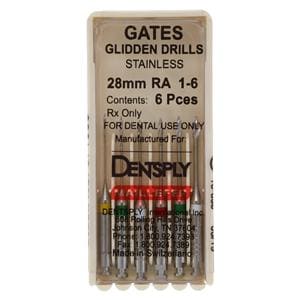 Gates Glidden Drill 28 mm Size 1-6 6/Pk