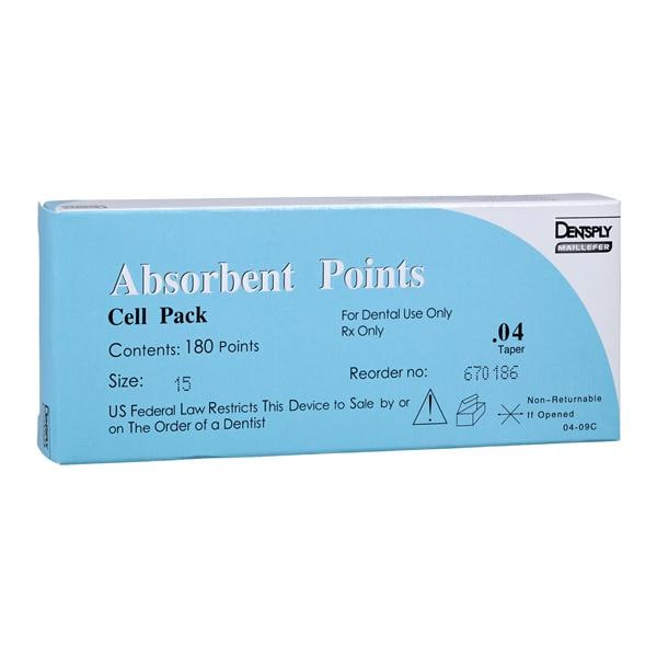 Absorbent Points Size 15 0.04 White 180/Bx