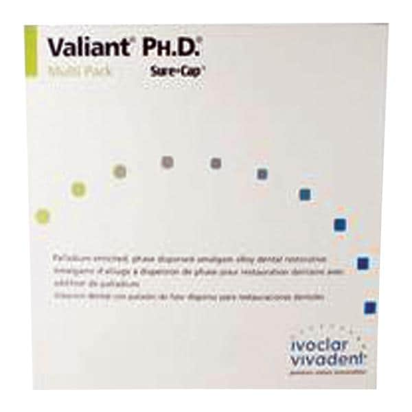 Valiant Ph.D SureCap Alloy Capsules Double Spill Regular Set 500/Bx