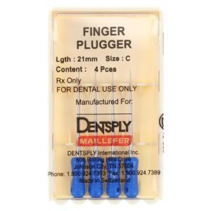 Finger Plugger 21 mm C Blue Conical 4/Bx