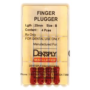 Finger Plugger 25 mm B Red Conical 4/Bx