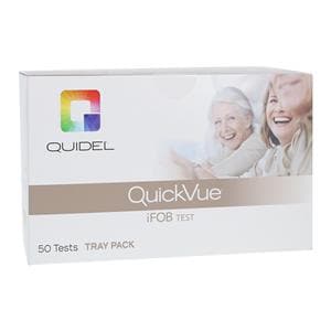 QuickVue iFOB: Immunological Fecal Occult Blood Test Kit CLIA Waived 50/Bx, 8 BX/CA