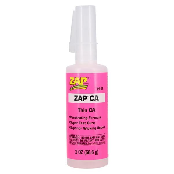 Zap CA Adhesive Pink Instant 2oz/Bt