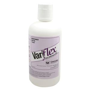 Variflex Denture Resin Acrylic Polymer Heat Cure Clear 32oz/Bt