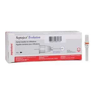 Septoject Evolution Needle Plastic Hub 27 Gauge Short Orange 100/Bx