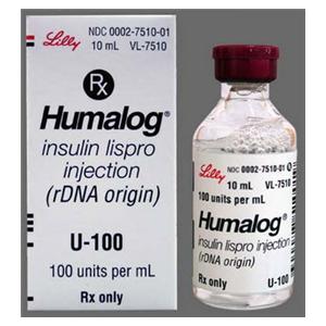 Humalog Injection 100U/mL MDV 10mL Each