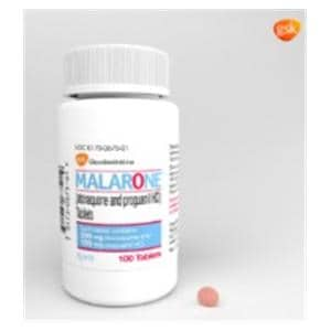 Malarone Tablets 250mg/100mg Bottle 100/Bottle Each