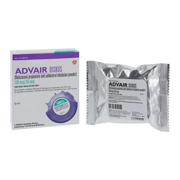 Advair Inhalation Powder 100/50mcg Inhaler 60 Dose Each