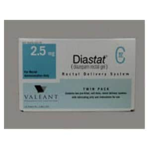 Diastat Rectal Gel 2.5mg Twin Pack Delivery System 2/Pk