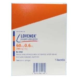 Lovenox Injection 60mg Prefilled Syringe 0.6mL 10/PK