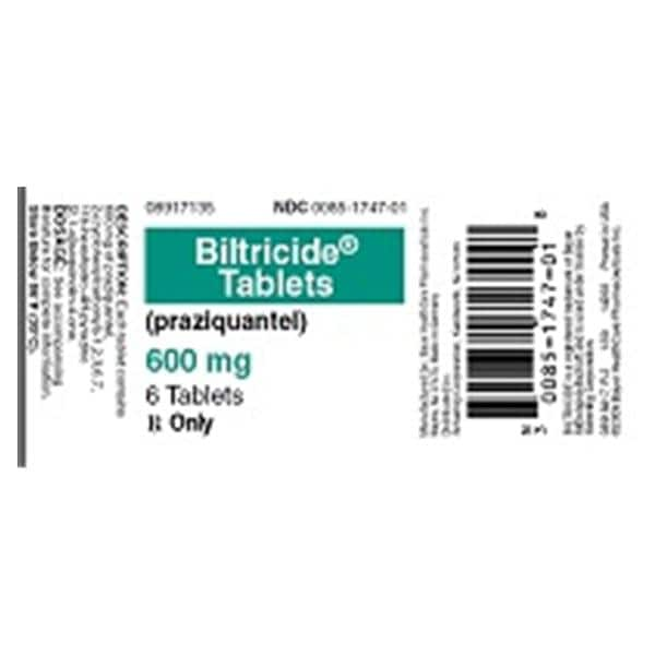 Biltricide Tablets 600mg Unit Dose 6/Pk