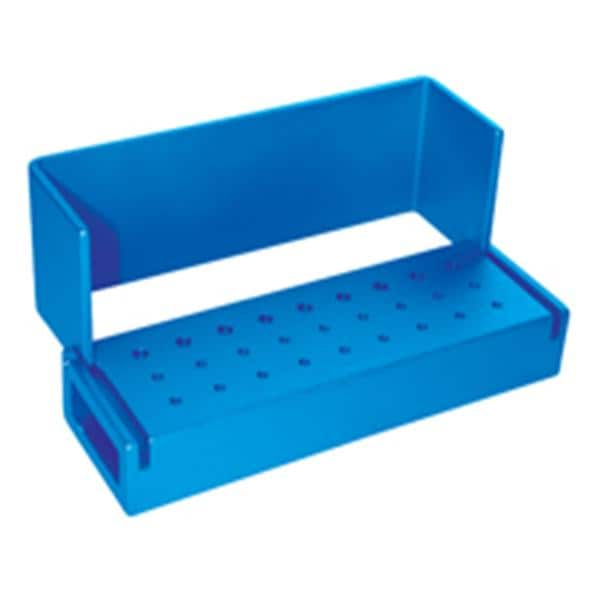 Bur Block Aluminum 27 Hole Blue Swivel Top Ea