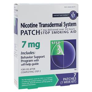 Nicotine TD Step 3 Patch 7mg 7/Bx