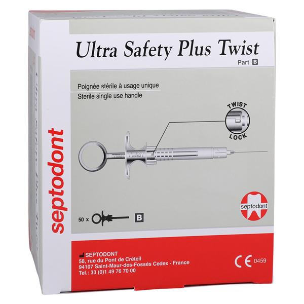 Ultra Safety Plus Twist XL Syringe 50/Bx