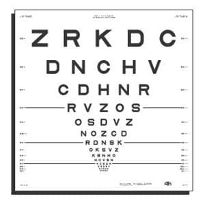 ETDRS 2000 Series Vision Test Chart 2 13' Testing Distance Ea