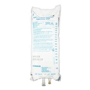 Excel IV Injection Solution Sodium Chloride 0.9% 1000mL Plstc Inj Cntnr 12/Ca