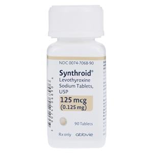 Synthroid Tablets 125mcg Bottle 90/Bottle Each