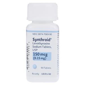 Synthroid Tablets 150mcg Bottle 90/Bottle Each