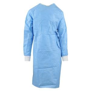 Ultra Non Reinforced Surgical Gown AAMI Lvl 3 SMS Fbrc Stndrd / XL Bl/Ylw 30/Ca