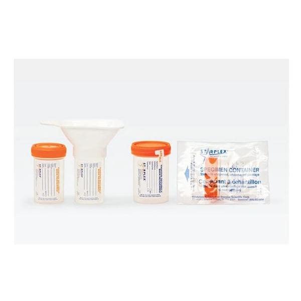 Midstream Collection Kit 90mL Silicone Sterile 50/Ca