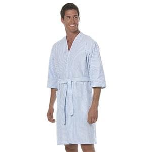 Patient Robe Adult X-Large Blue Stripe Ea