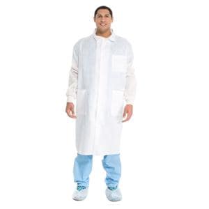 Lab Coat 2X Large White 10/Ca