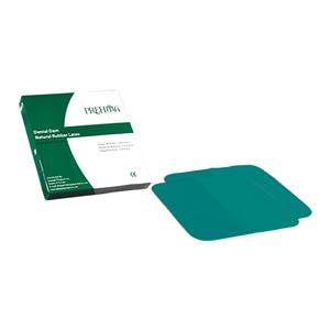 Prehma Latex Rubber Dam 5 in x 5 in Medium Gauge Green 52/Bx