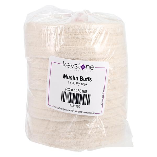 Muslin Buffs 4" x 30 Ply 12/Pk