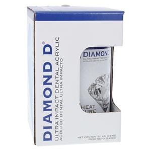 Diamond D Denture Resin Ultra Impact Acrylic Heat Cure Light 1Lb/Ea