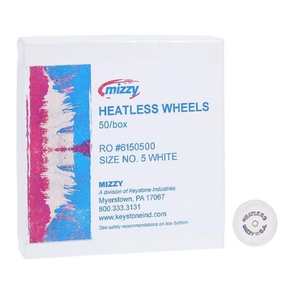 Mizzy Grinding Wheels Heatless White 50/Bx