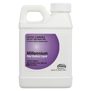 Millennium Denture Resin Monomer Autocure Liquid 8oz/Bt