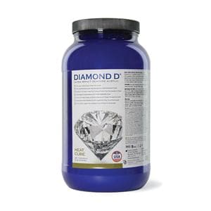 Diamond D Denture Resin Ultra Impact Acrylic Heat Cure Light Reddish Pink 5Lb/Ea