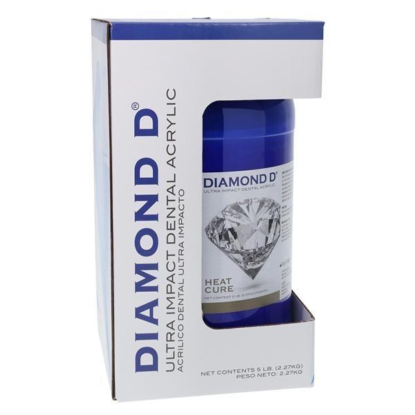 Diamond D Denture Resin Ultra Impact Acrylic Heat Cure Light 5Lb/Ea