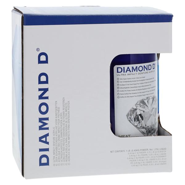 Diamond D Denture Resin Ultra Impact Acrylic Heat Cure Original 1Lb/Pk