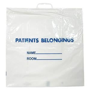 Patient Belongings Bag Transparent 20x18-1/2