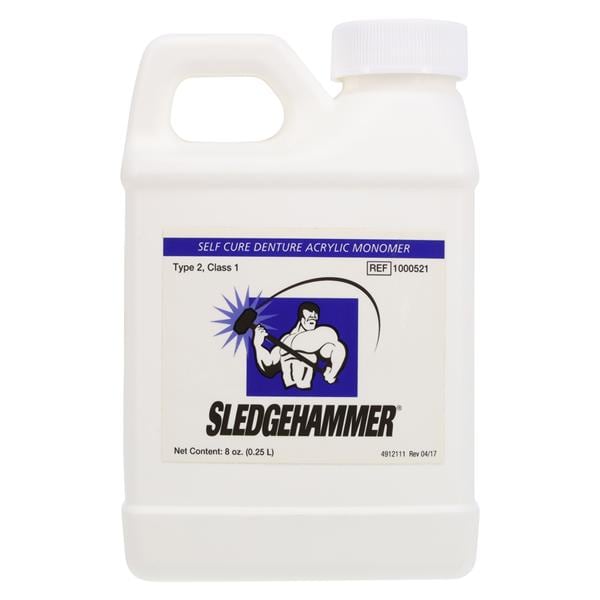 Sledgehammer Denture Resin Self Cure 8oz/Bt