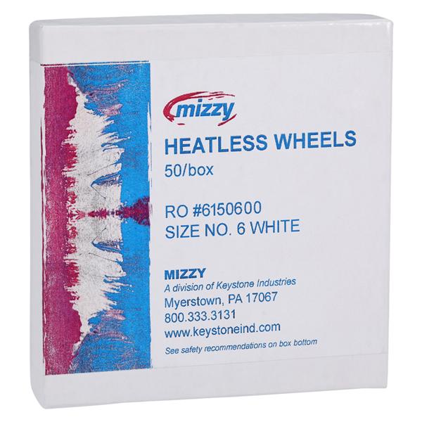 Mizzy Grinding Wheels Heatless White 50/Bx