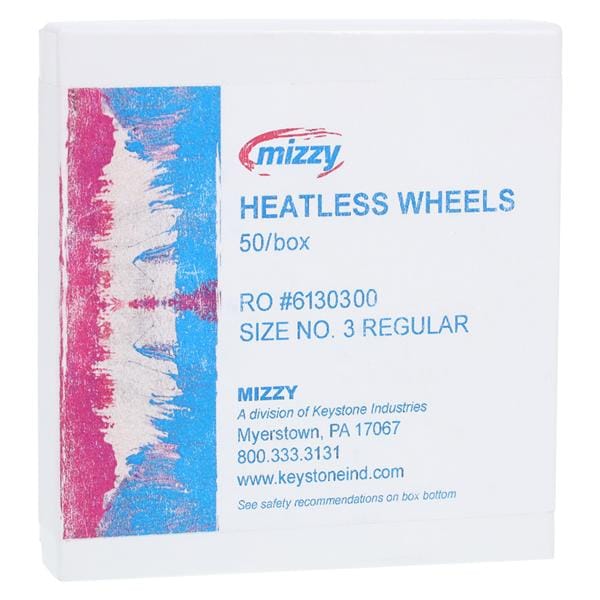 Mizzy Grinding Wheels Heatless Gray 50/Bx