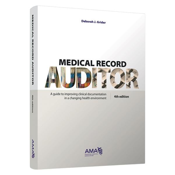 Medical Record Auditor 4th Edition Educational Book Ea