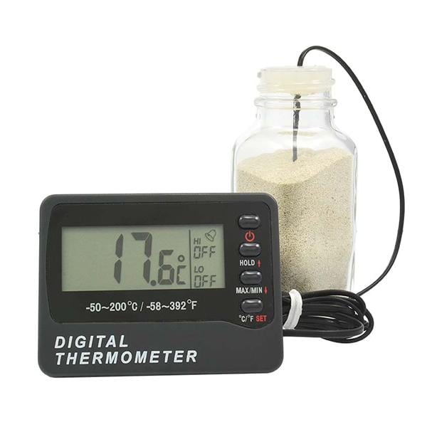 Laboratory Thermometer 30mL -50 to 200C/-58 to 392F Ea