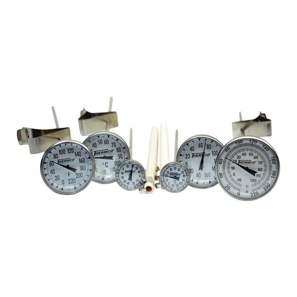 Dial Thermometer Stainless Steel 0 to 150C Ea