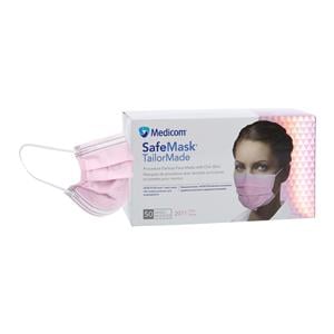 SafeMask TailorMade Mask ASTM Level 1 Pink 50/Bx