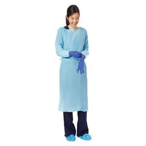 Thumbs Up Isolation Gown Polyethylene Film X-Large Blue 75/Ca