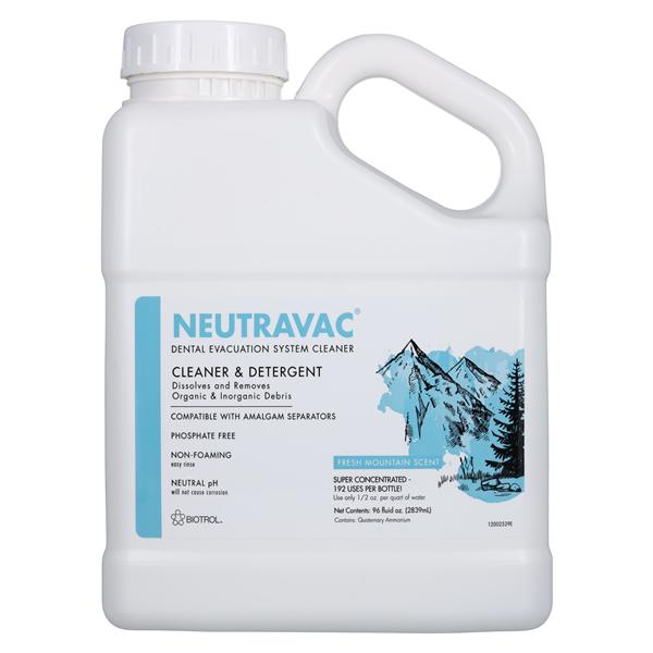 NeutraVAC Evacuation System Cleaner 2 Enzmtc Liquid Concentrate Btl 96oz/Bt, 4 BT/CA