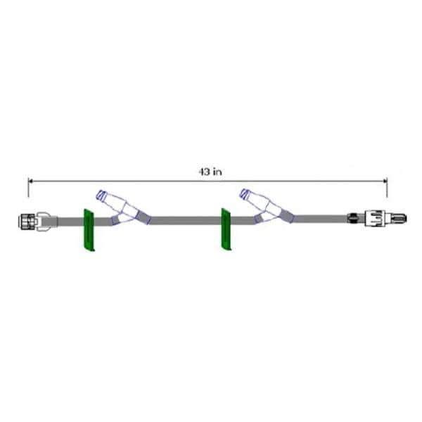 IV Extension Set Needleless 43" Rotating Adapter 50/Ca