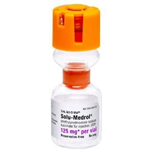 Solu-Medrol Injection 125mg SDV Act-O-Vial 2mL/Vl