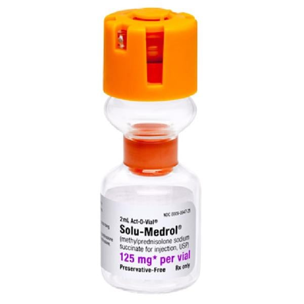 Solu-Medrol Injection 125mg SDV Act-O-Vial 2mL/Vl